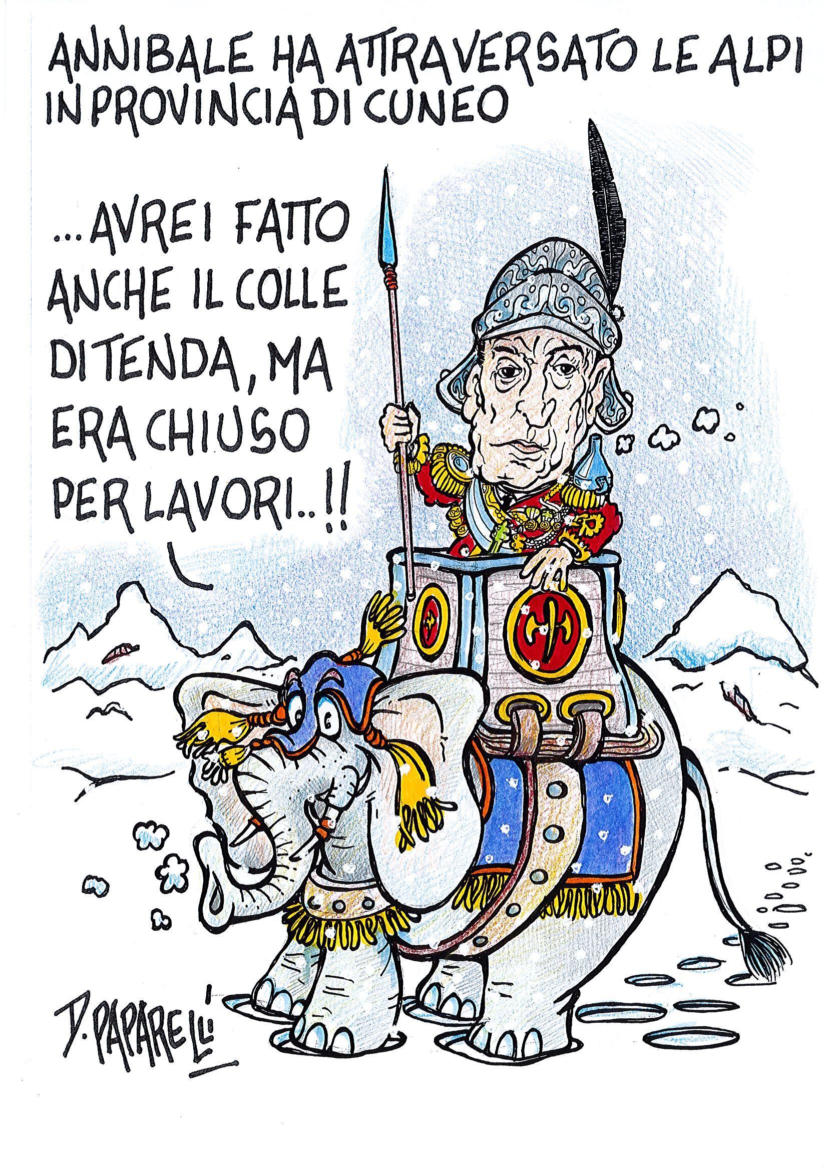 Annibale ha attraversato le alpi in Provincia di Cuneo... avrei fatto anche il Colle di Tenda, ma era chiuso per lavori